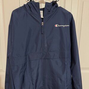 Champion Men’s Packable Windbreaker Jacket – Navy – Size Small (NWT)